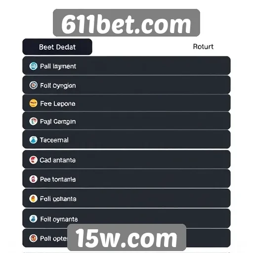 Métodos de pagamento aceitos no site 611bet